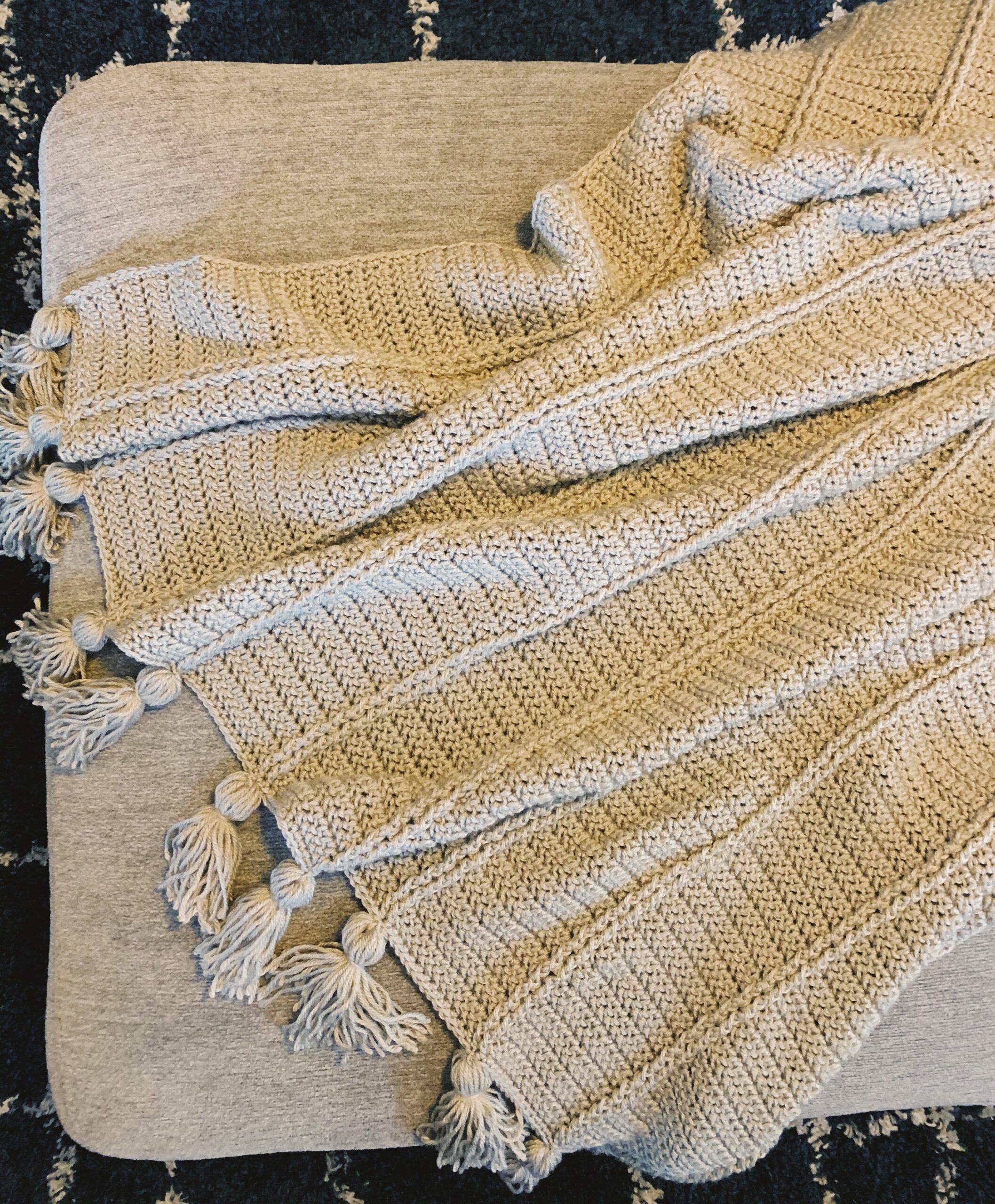 The Kara Blanket An Easy Textured Crochet Blanket Pattern