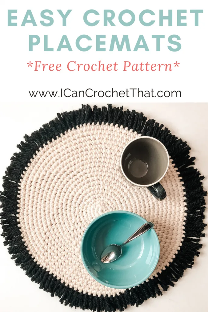 Free Crochet Round Placemats Pattern for table