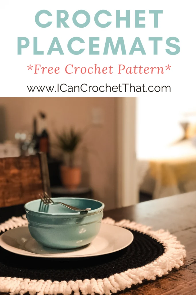 Free Crochet Round Placemats Pattern for beginners