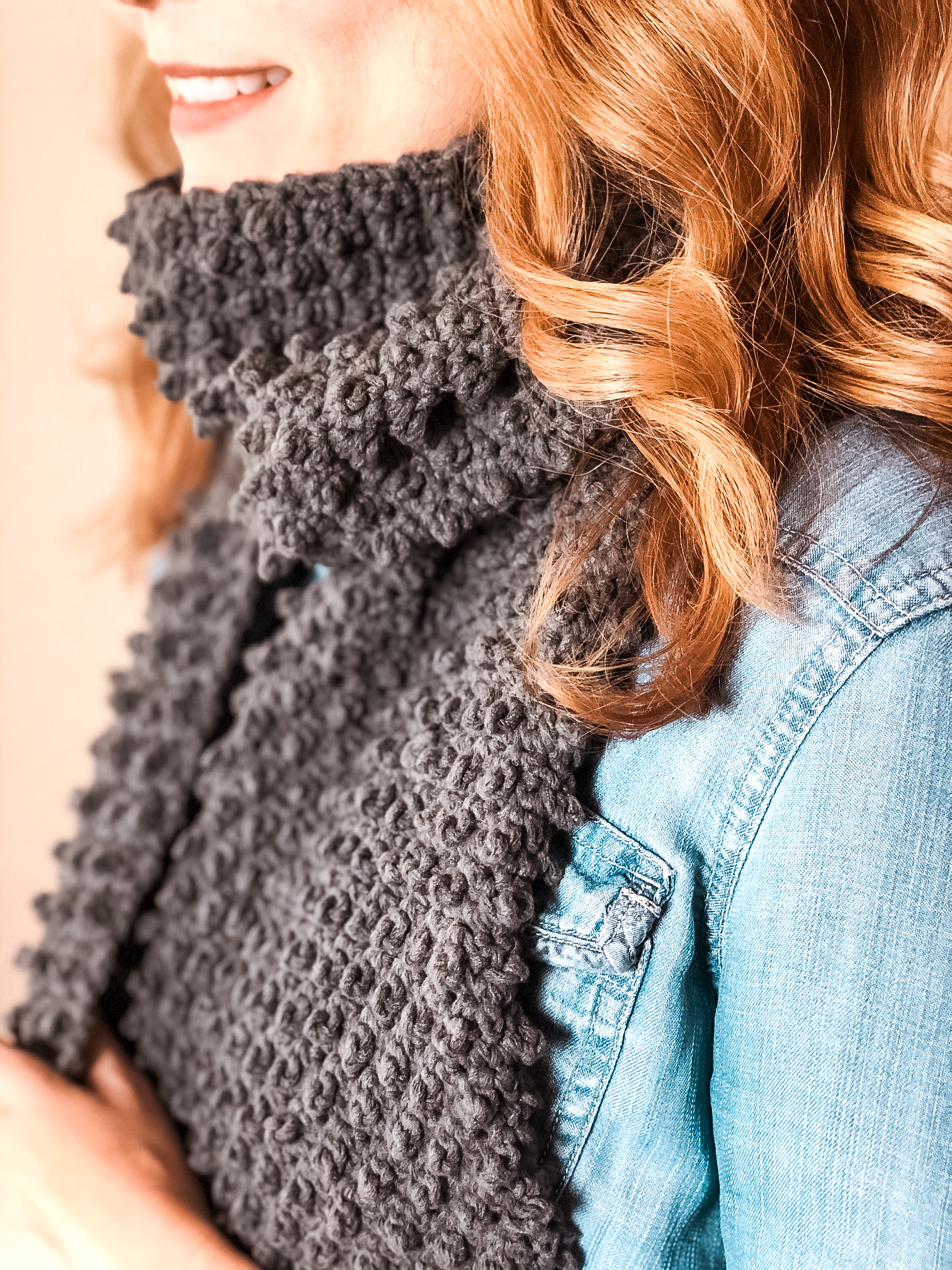 The Berry Soft Scarf | Free Crochet Scarf Pattern