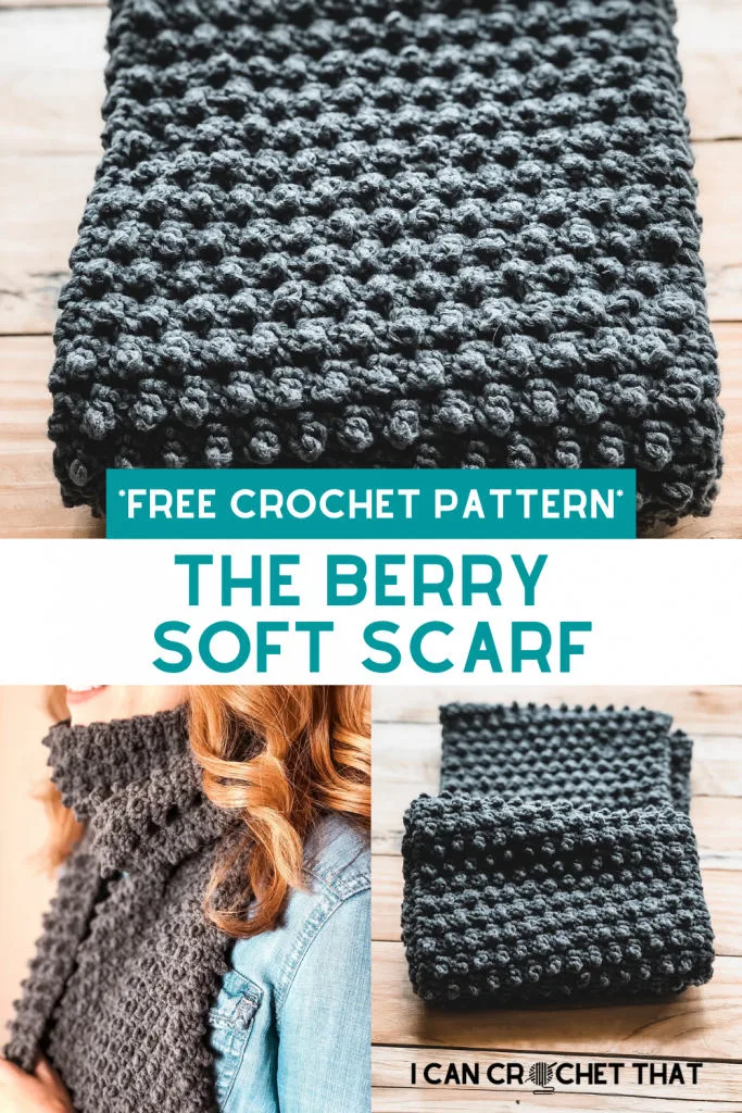 The Berry Soft Crochet Scarf Pattern