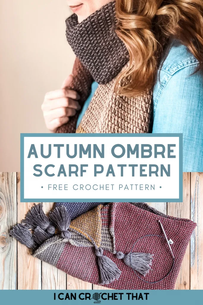 Autumn Ombre - A Tunisian Scarf Pattern - I Can Crochet That