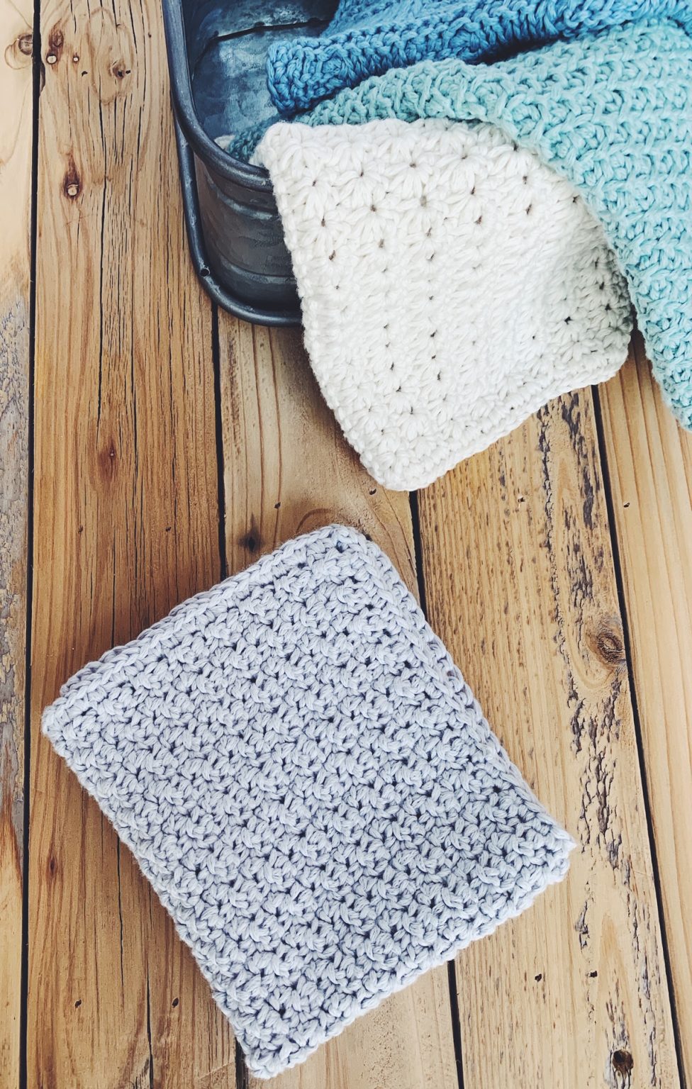 Seed Stitch Crochet Washcloth Pattern - I Can Crochet That