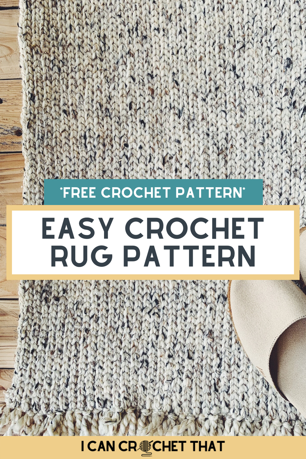 Quick & Easy Crochet Rug Pattern - I Can Crochet That