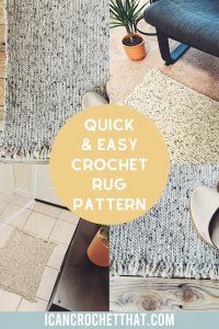 Quick & Easy Crochet Rug Pattern - I Can Crochet That