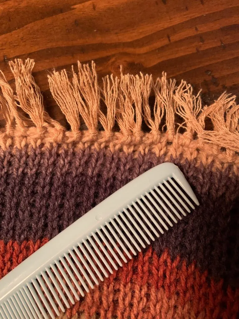 How to comb through fringe