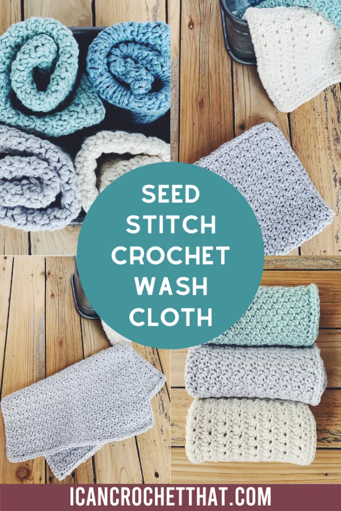 seed stitch crochet washcloth pattern