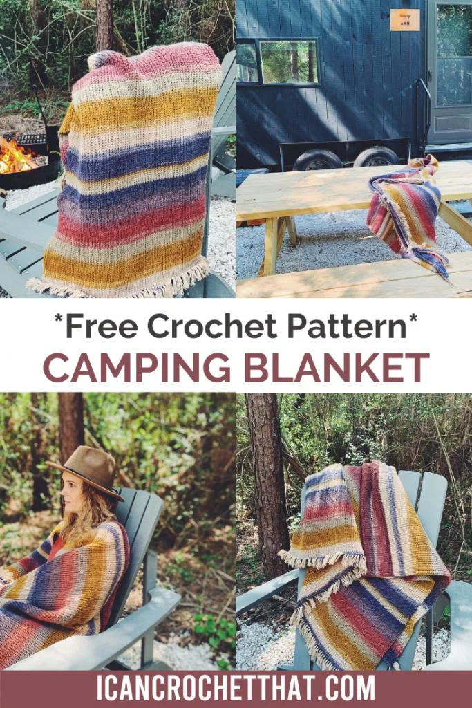 Free crochet pattern camping blanket