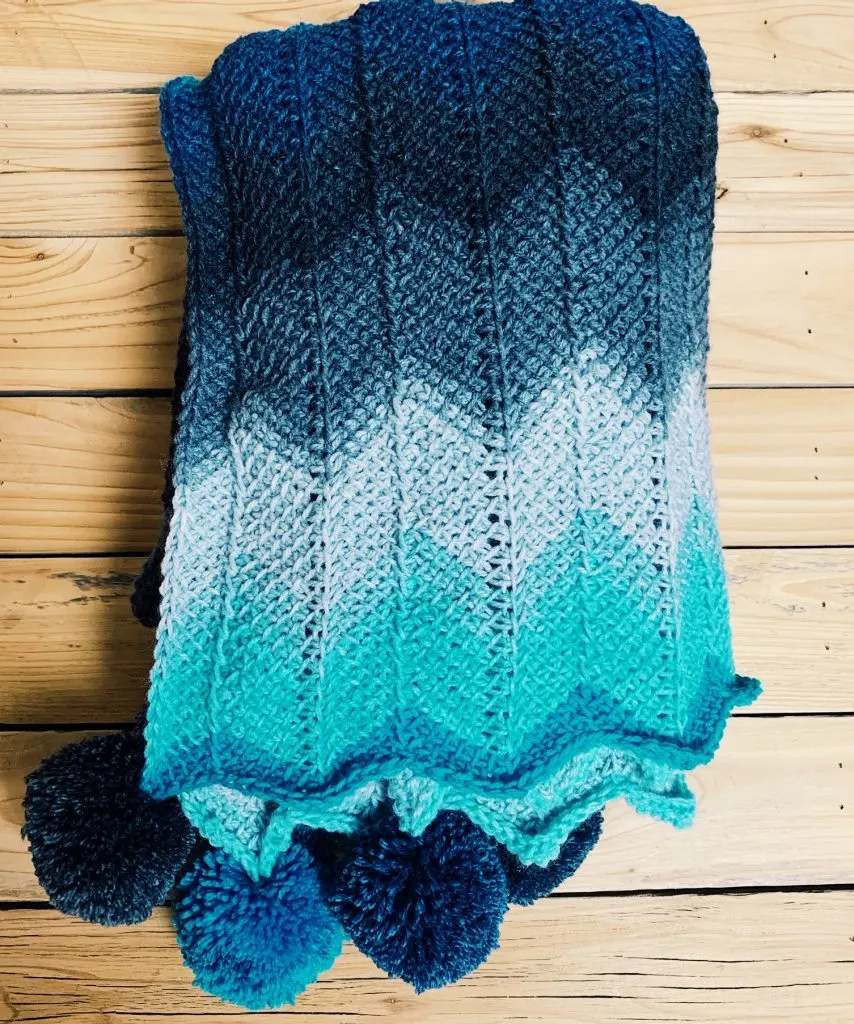 Tunisian Crochet Chevron Blanket Pattern