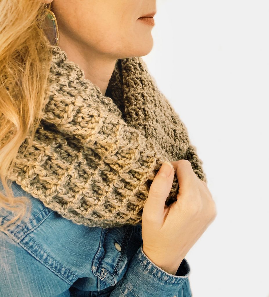 Crochet Waffle Stitch Infinity Scarf I Can Crochet That