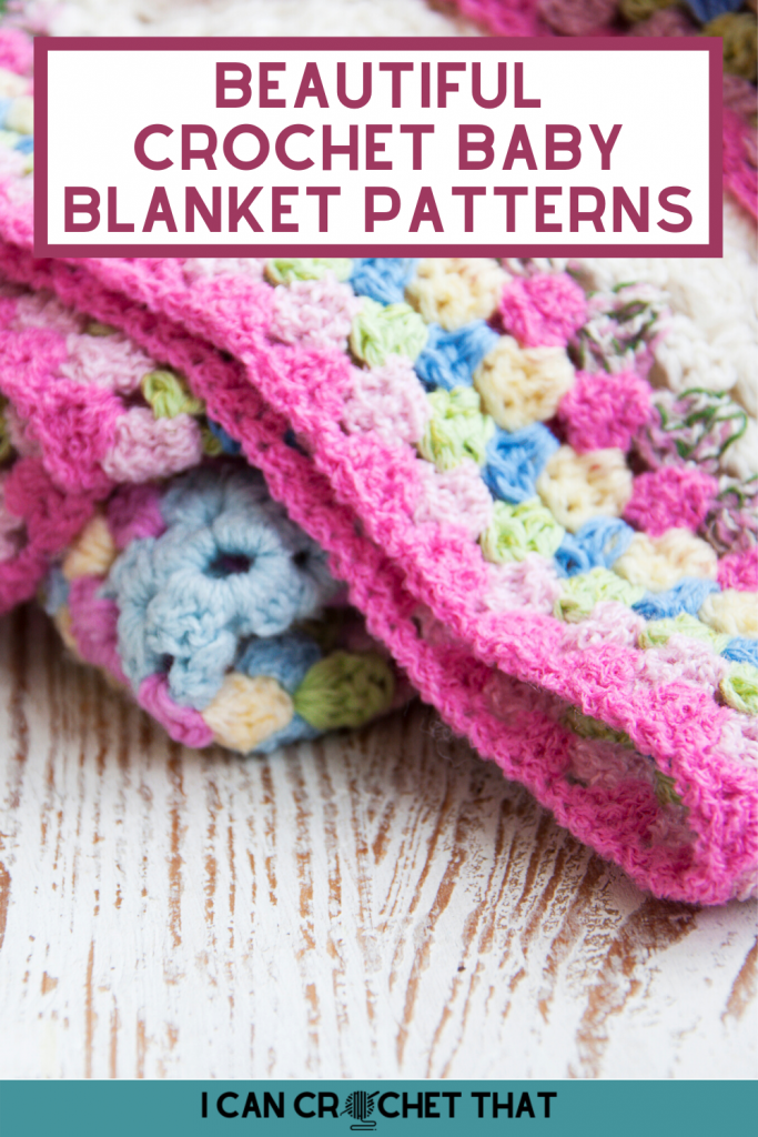 Quick and easy crochet baby blanket pattern that is free, beginner friendly