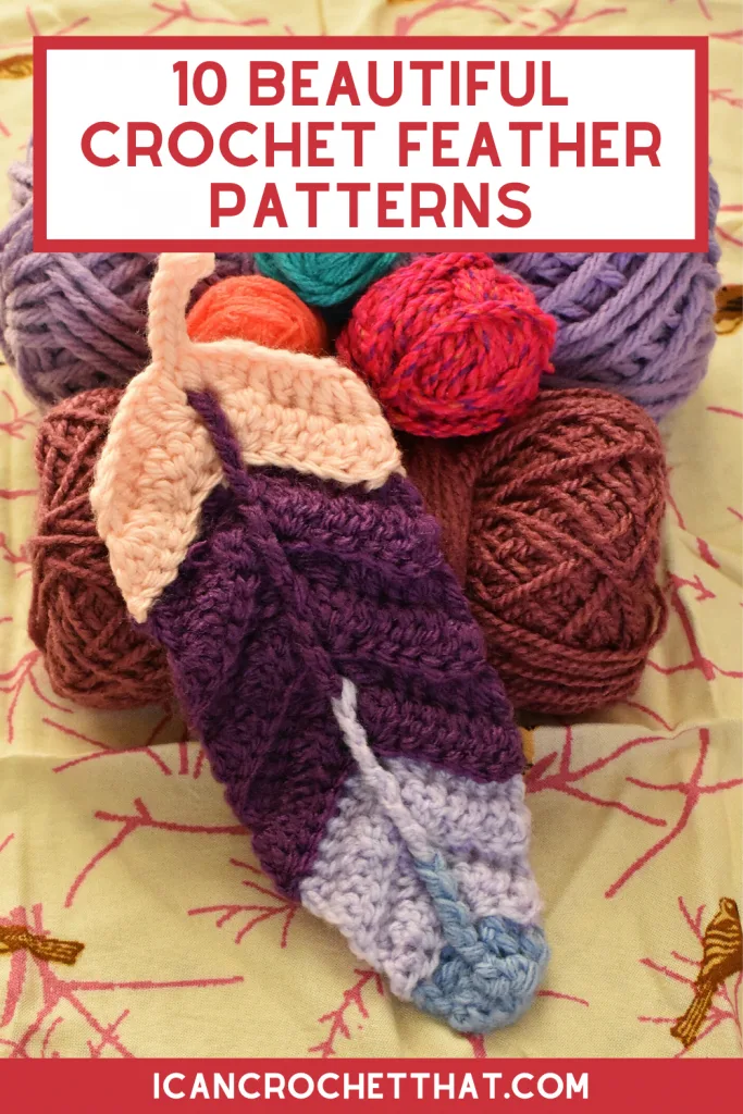 free crochet feather patterns