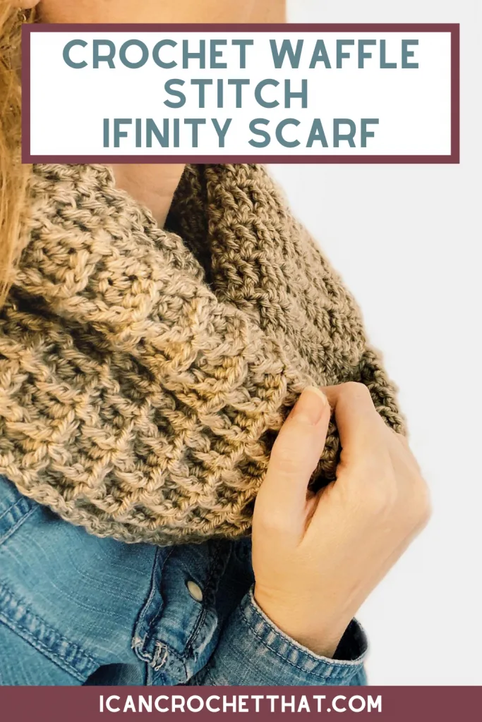 waffle stitch crochet infinity scarf