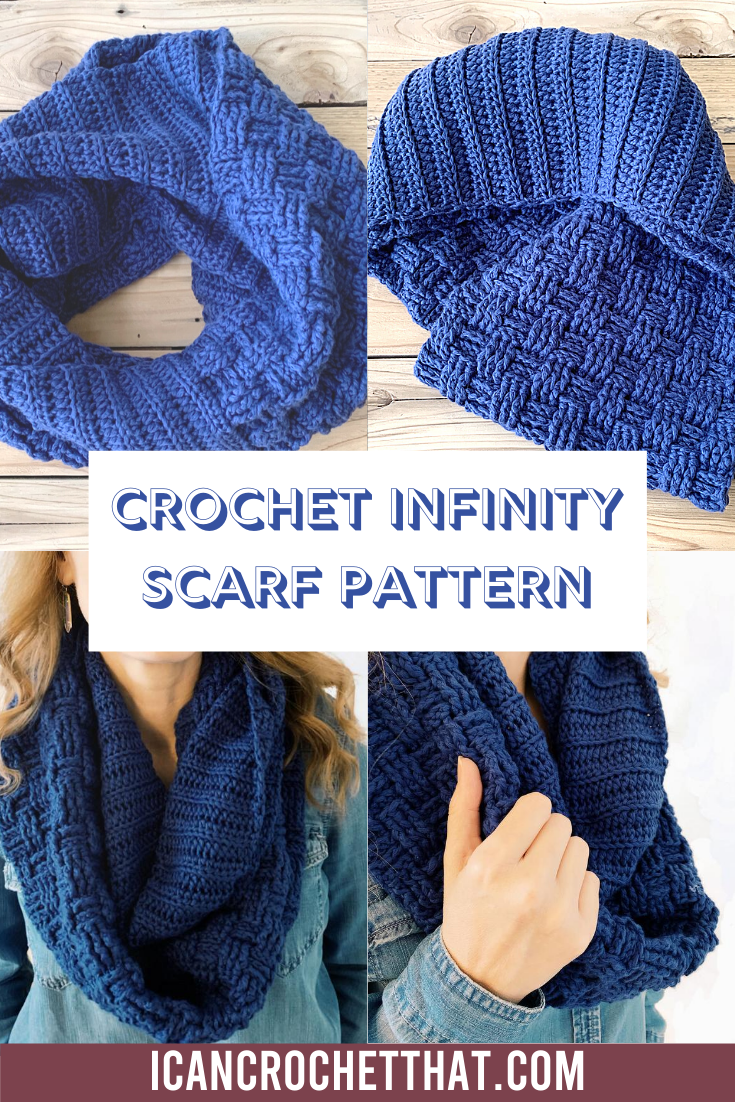 'The Hannah' Crochet Infinity Scarf - I Can Crochet That
