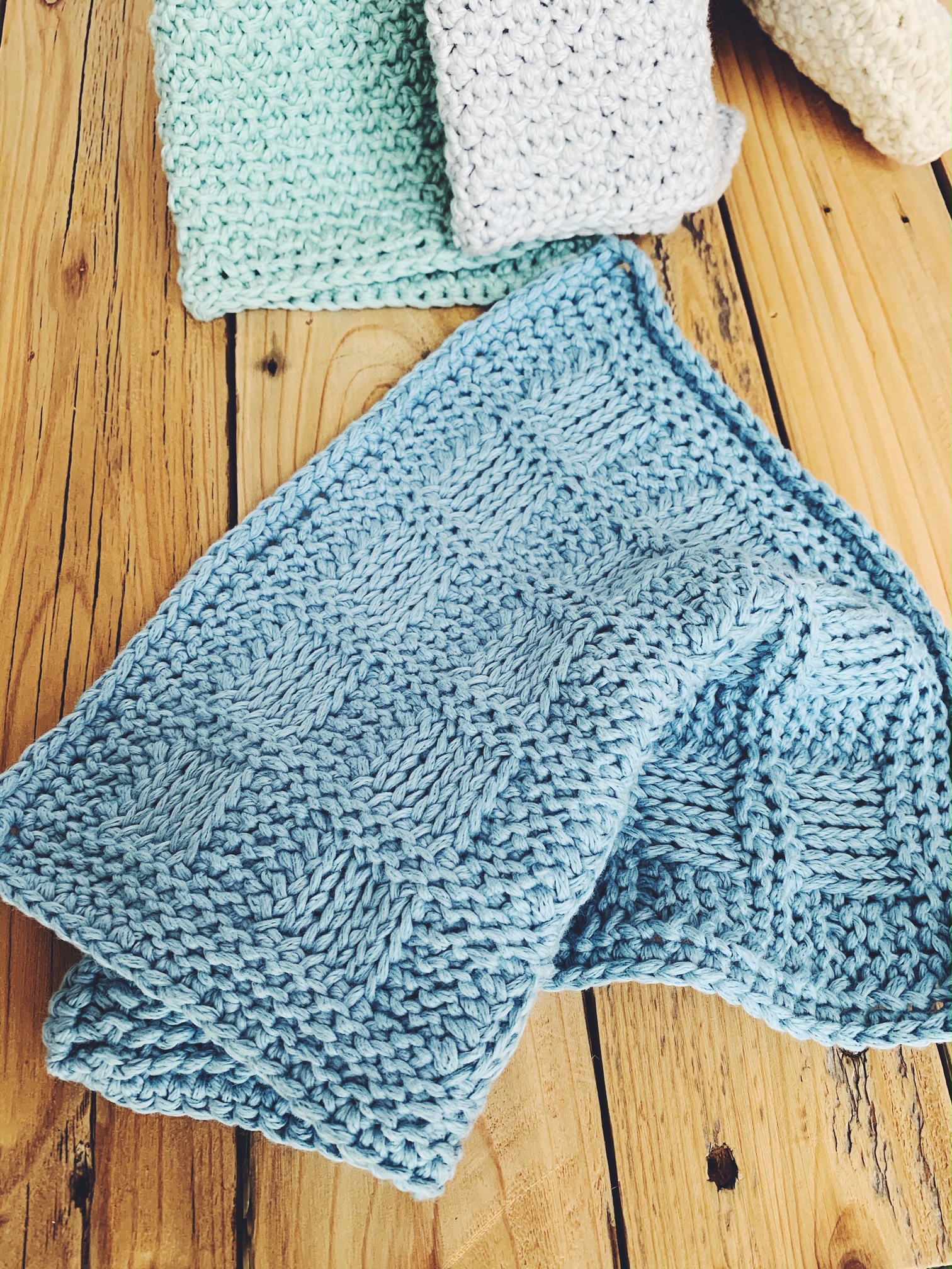 Tunisian Crochet Washcloth Pattern Basketweave Stitch