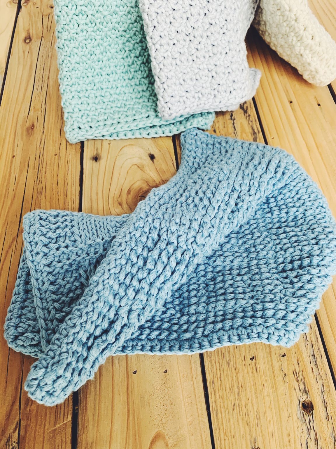 Tunisian Crochet Washcloth Pattern; Basketweave Stitch