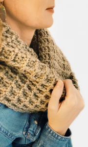 Crochet Waffle Stitch Infinity Scarf - I Can Crochet That