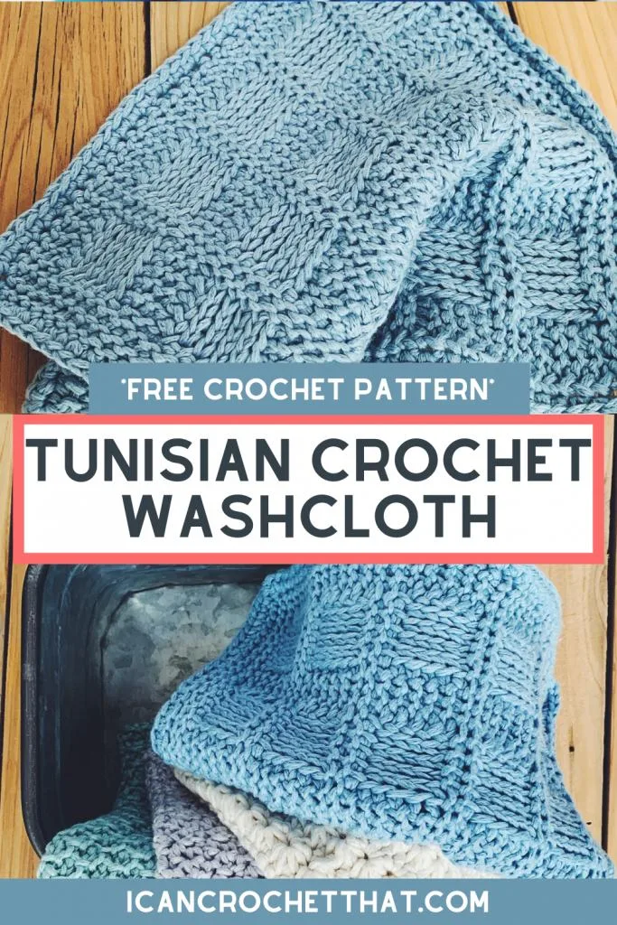 tunisian crochet washcloth