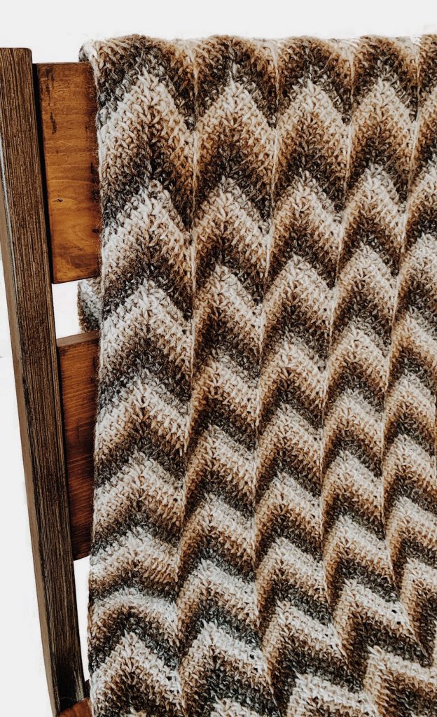 crochet chevron blanket