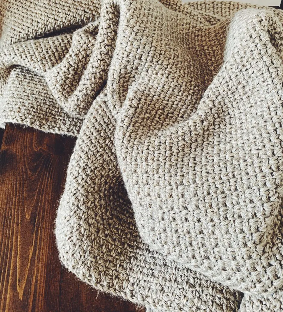 linen stitch crochet throw pattern
