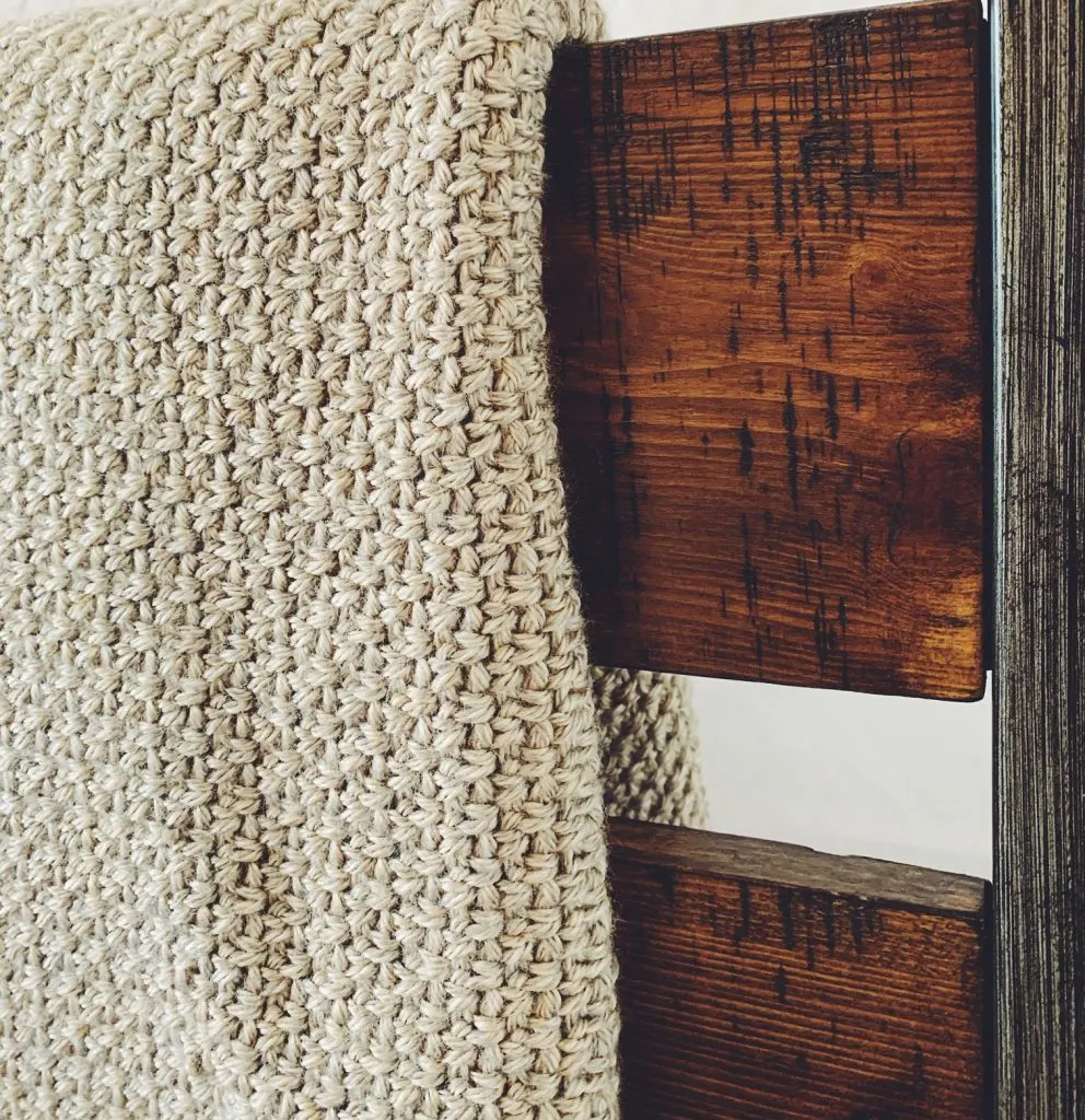 linen stitch blanket 