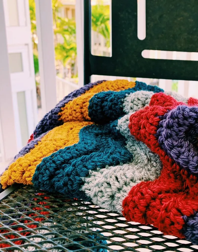 crochet wave stitch blanket pattern