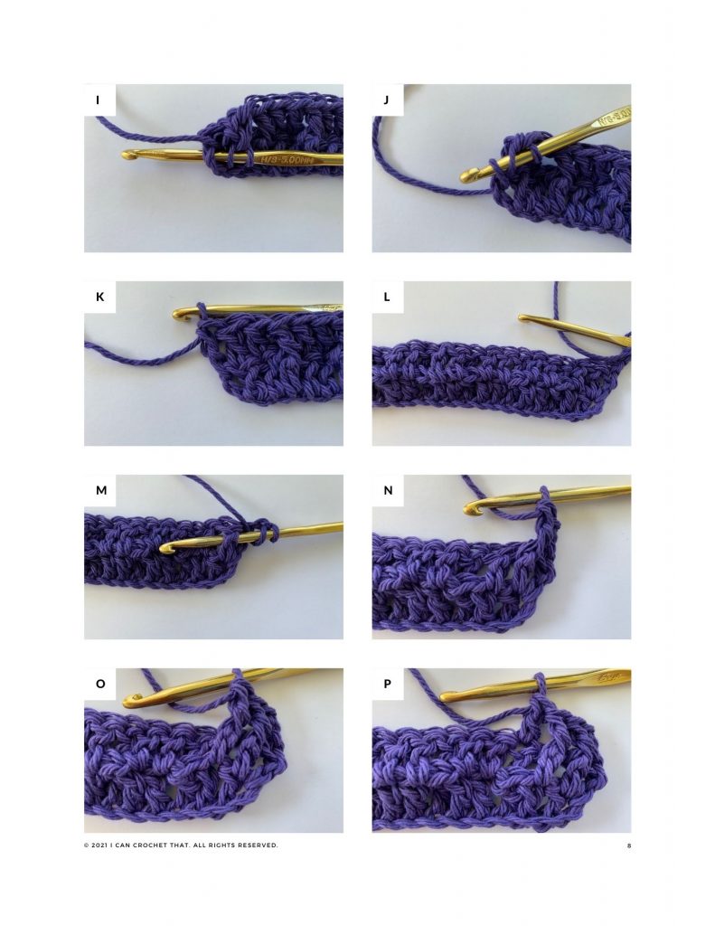 crochet waffle stitch tutorial