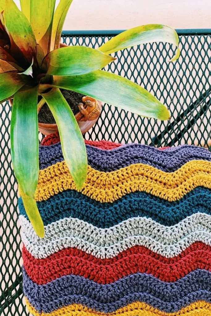 wave stitch afghan pattern