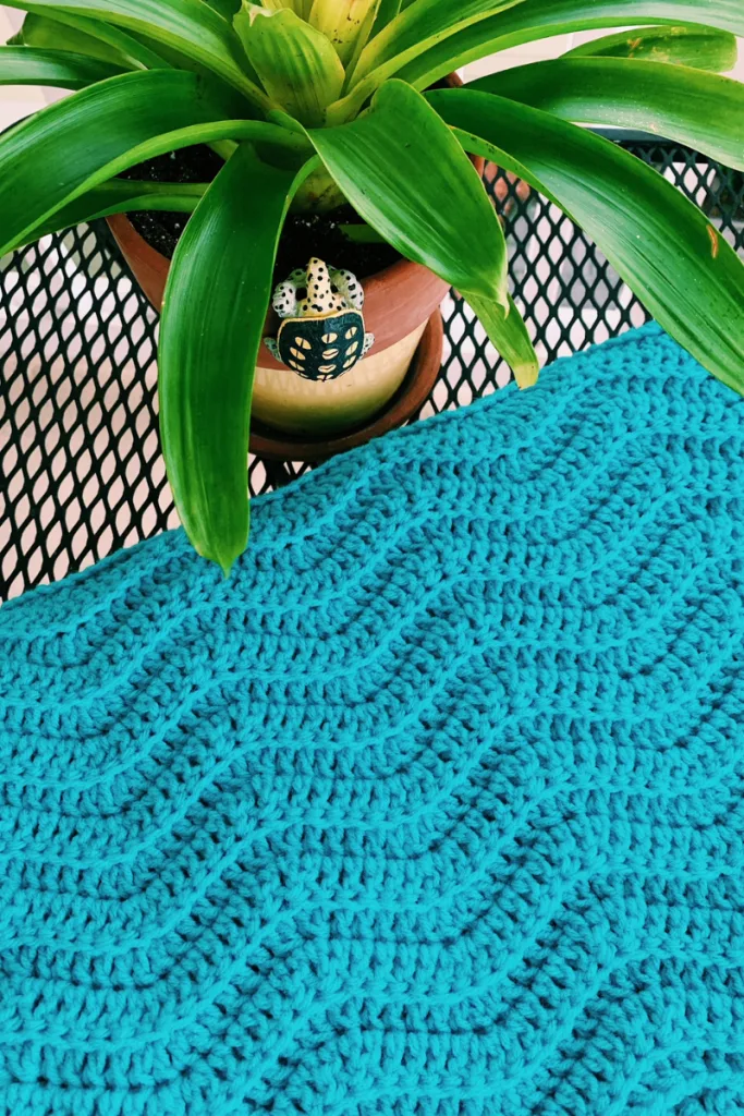 crochet wave stitch blanket how-to