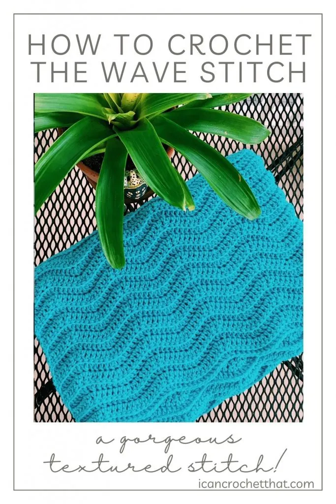 crochet wave stitch tutorial