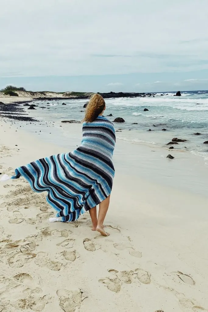 crochet beach blanket free pattern