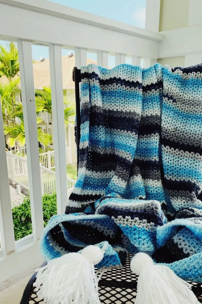 crochet beach blanket free pattern