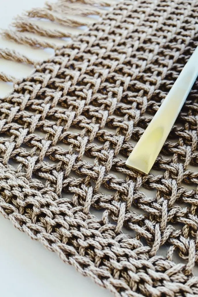 easy crochet placemat pattern