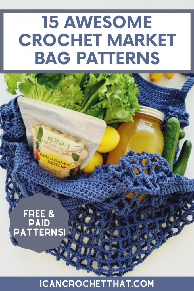 15 Free Crochet Market Bag Patterns (Beginner Friendly!) 