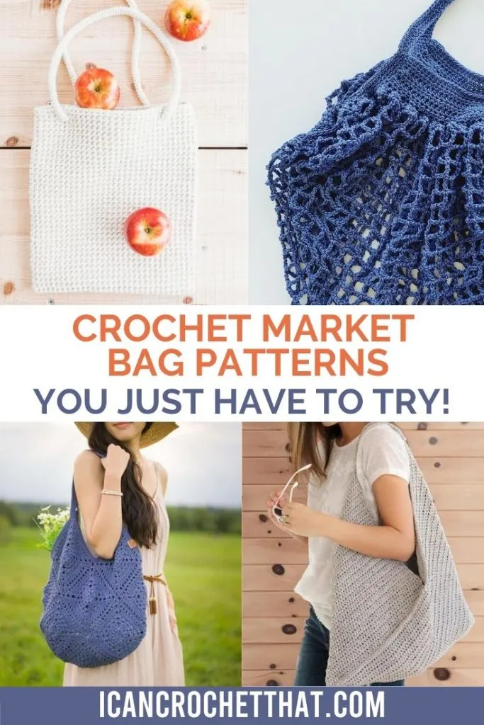 roundup of crochet market bag patterns for makers