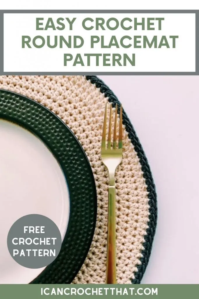 crochet round placemats free pattern easy