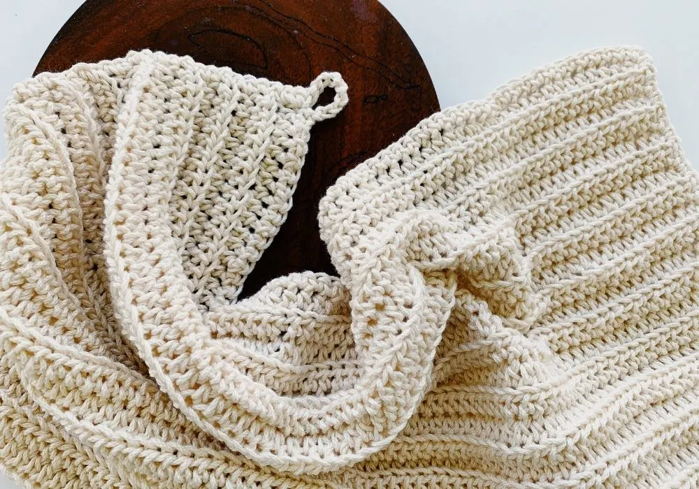 modern crochet dishcloth