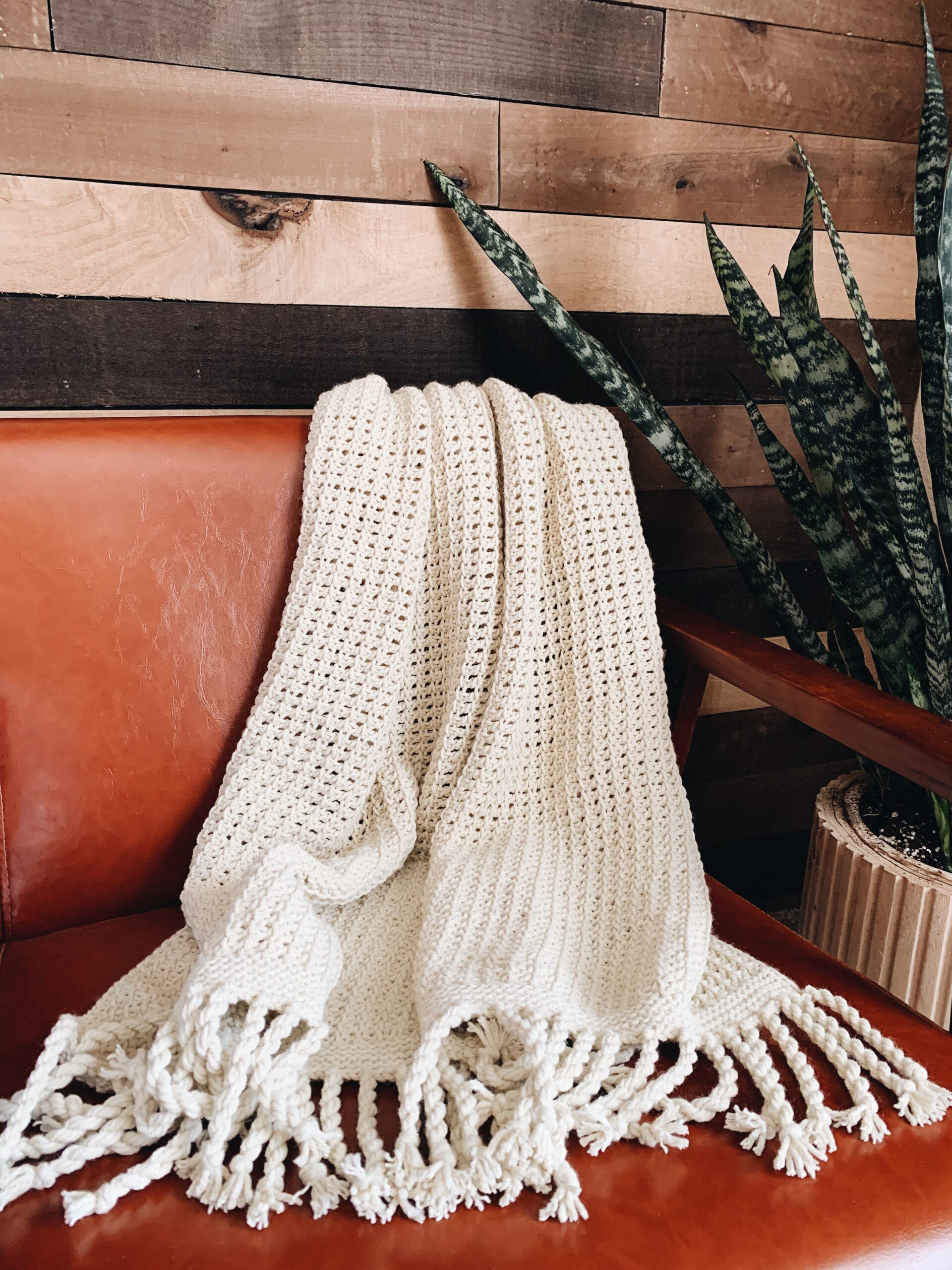 The Ava Throw – A Lightweight Tunisian Crochet Blanket Pattern