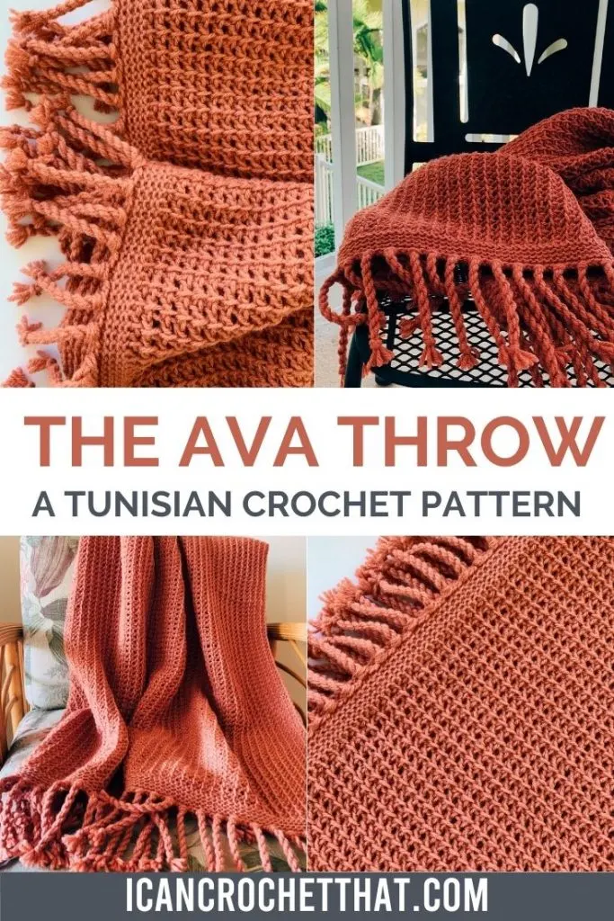 The Ava Throw Tunisian Crochet Pattern