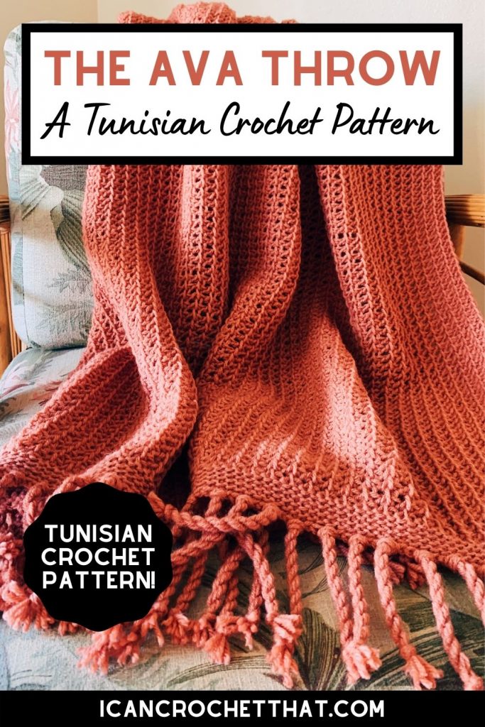 the ava throw crochet throw