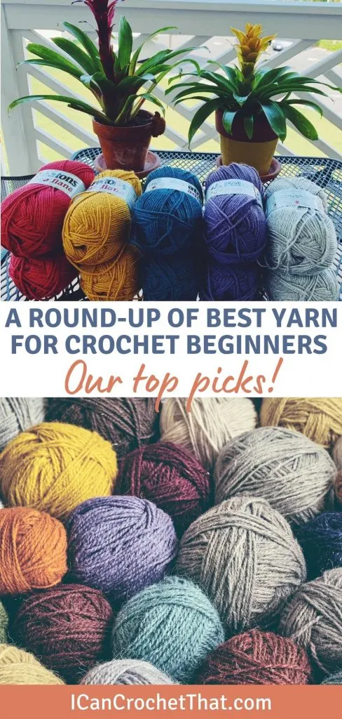 a round up of the best yarns for crochet beginners