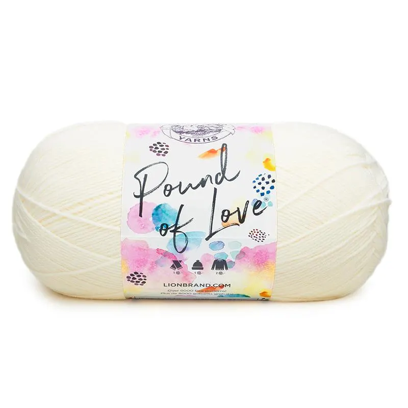 Lion Brand Pound of Love is great for beginner crocheters