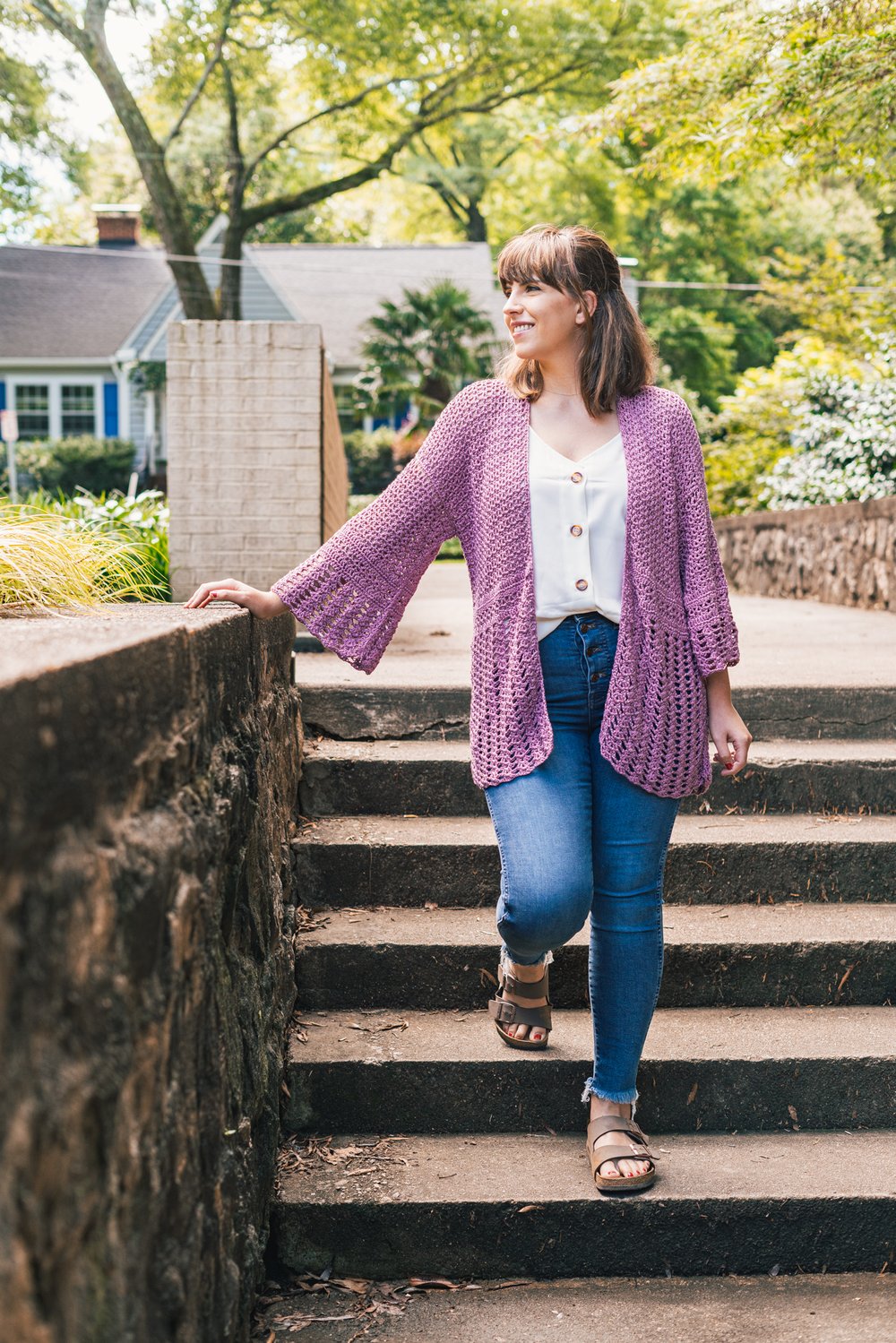 Crochet an Easy Lacy Spring Cardigan - MJ's off the Hook Designs