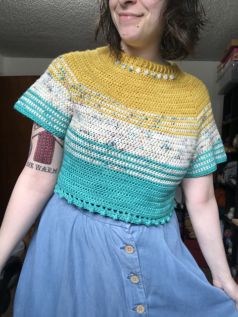 crochet crop top pattern ravelry