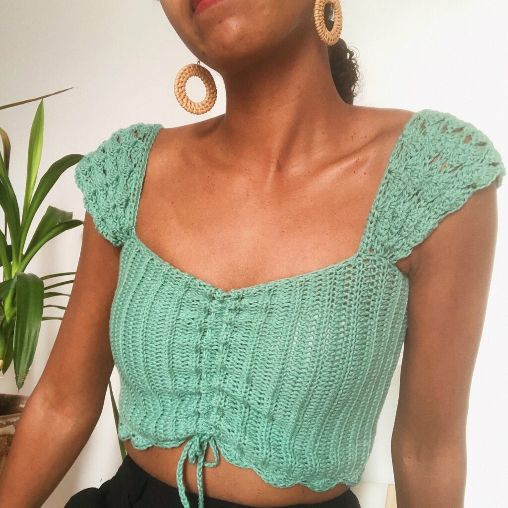 How to Crochet A CUTE Crop Top  Pattern & Tutorial DIY 