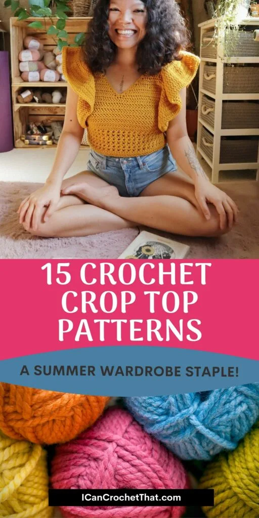 Crochet Beginner Crop Top - 1 Top, 4 Styles! - free pattern + video tutorial