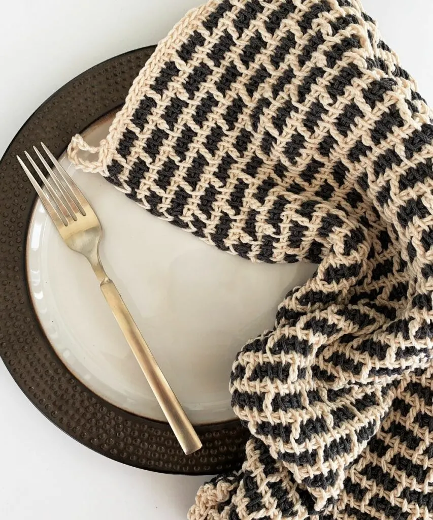 crochet kitchen towel pattern