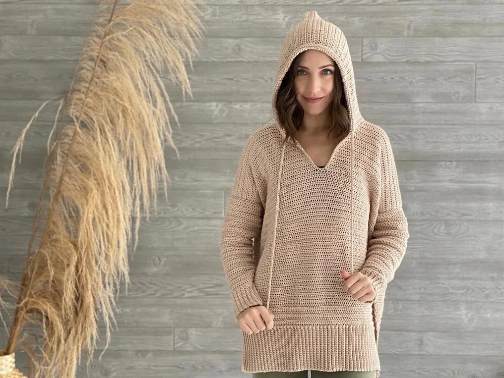 E and P crochet hoodie pattern