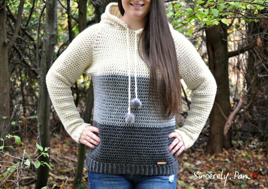 Crochet sweater clearance with hood pattern