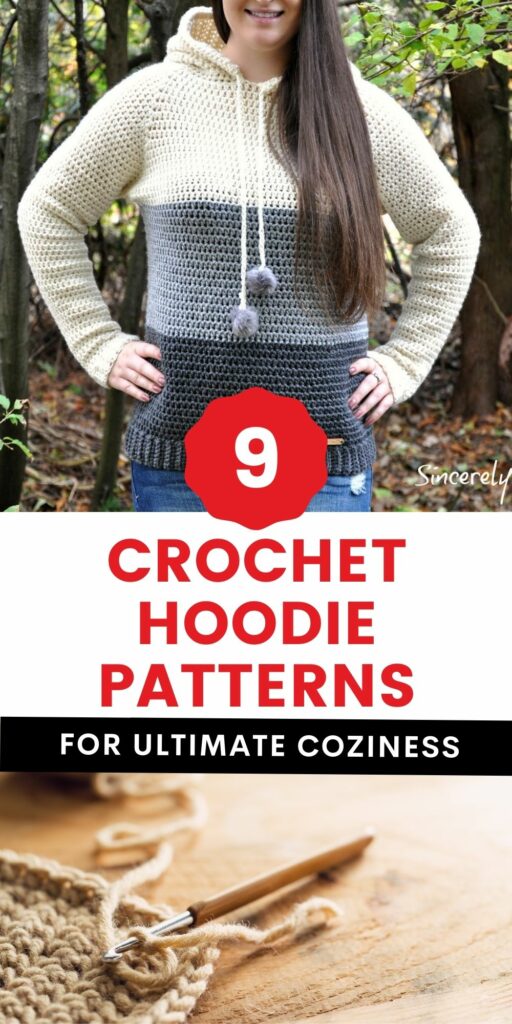 Crochet on sale hoodie pattern